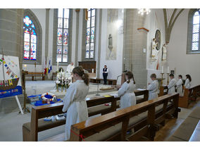 Dankgottesdienst der Kommunionkinder (Foto: Karl-Franz Thiede)